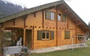 Chalet madrier avant isolation